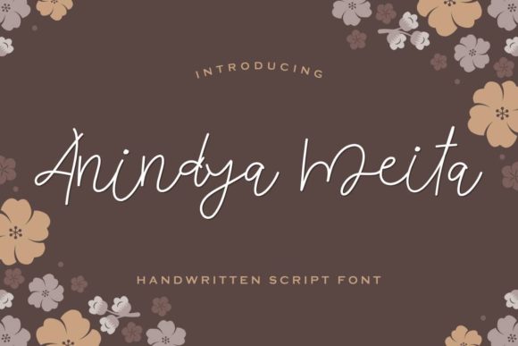Anindya Meita: A Handwritten Font for Creative Crafters