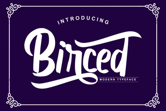 Birced Font for Web Design and Branding