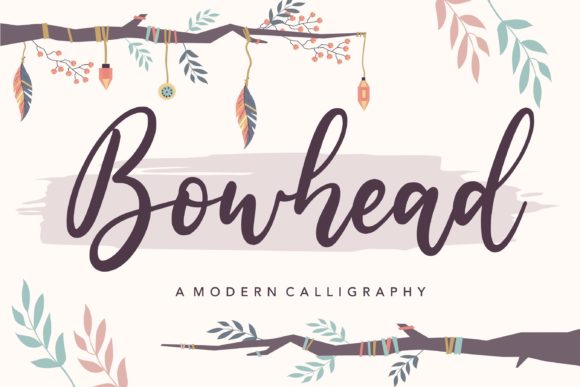 Bowhead Font for Handmade and Commercial Design