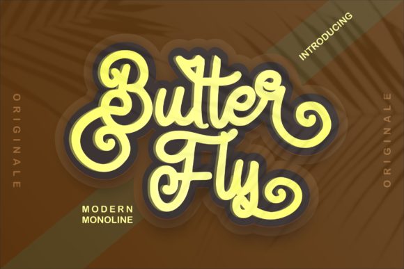 Butter Fly Font for Handmade Creations