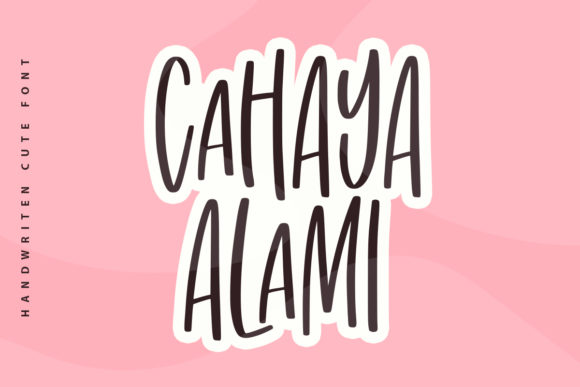 Cahaya Alami: A Handwritten Font for Editorial Design