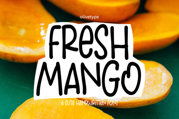 Fresh Mango: A Handwritten Font for Creative Crafters