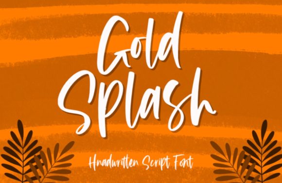 Gold Splash: A Font That Adds Magic to Every Project