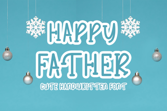 Happy Father: A Handwritten Font for Creative Crafters