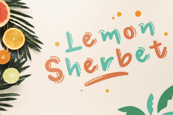 Lemon Sherbet Font for Editorial Design