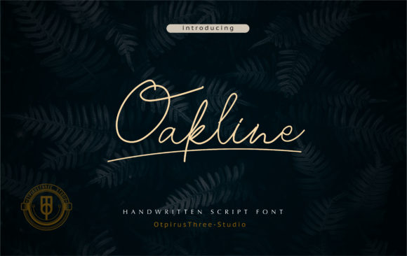 Oakline: A Handwritten Font for Editorial Elegance