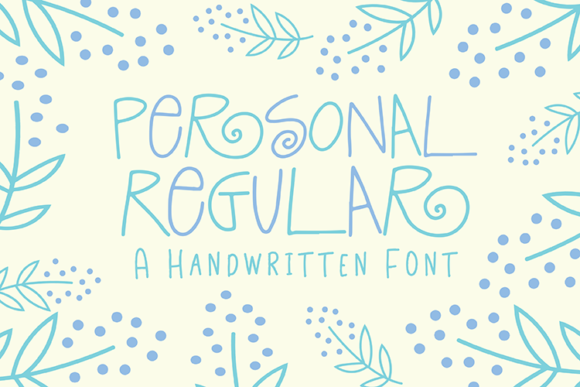 Personal Regular Font for Handmade Creations