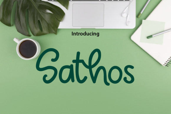 Sathos: A Stylish Font for Small Business Branding