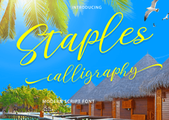Staples Calligraphy: A Script Font for Powerful Digital Branding