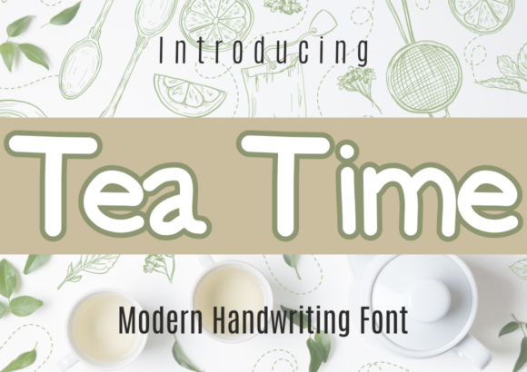 Tea Time Font for Business Branding and Design